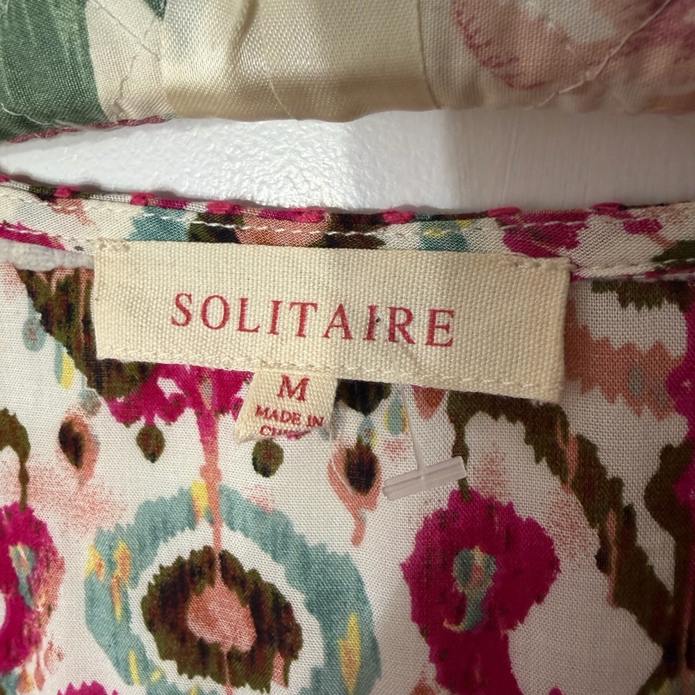 Solitaire Pink Multi-Print Patchwork Square Neck … - image 7